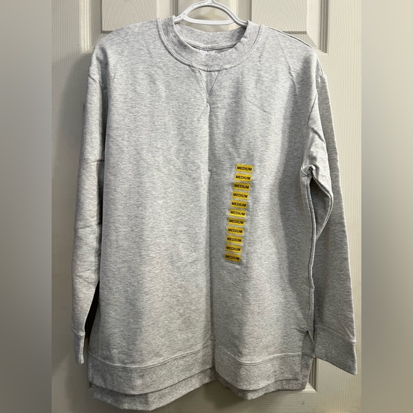 French Terry Crewneck sweatshirt grey - Picture 1 of 1